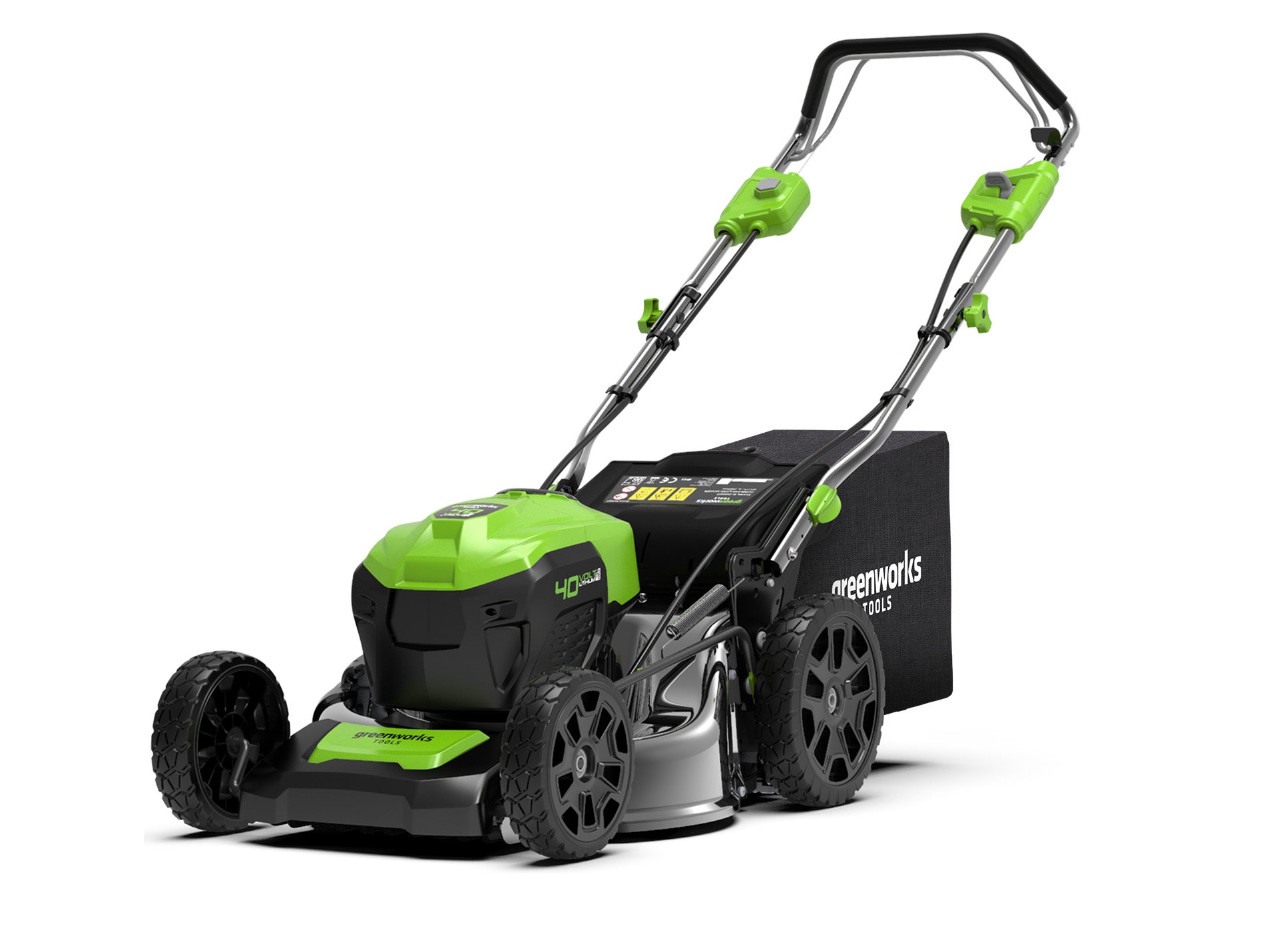 Tondeuse tractée batterie GREENWORKS GD40LM46SP L 46cm 40V B+C