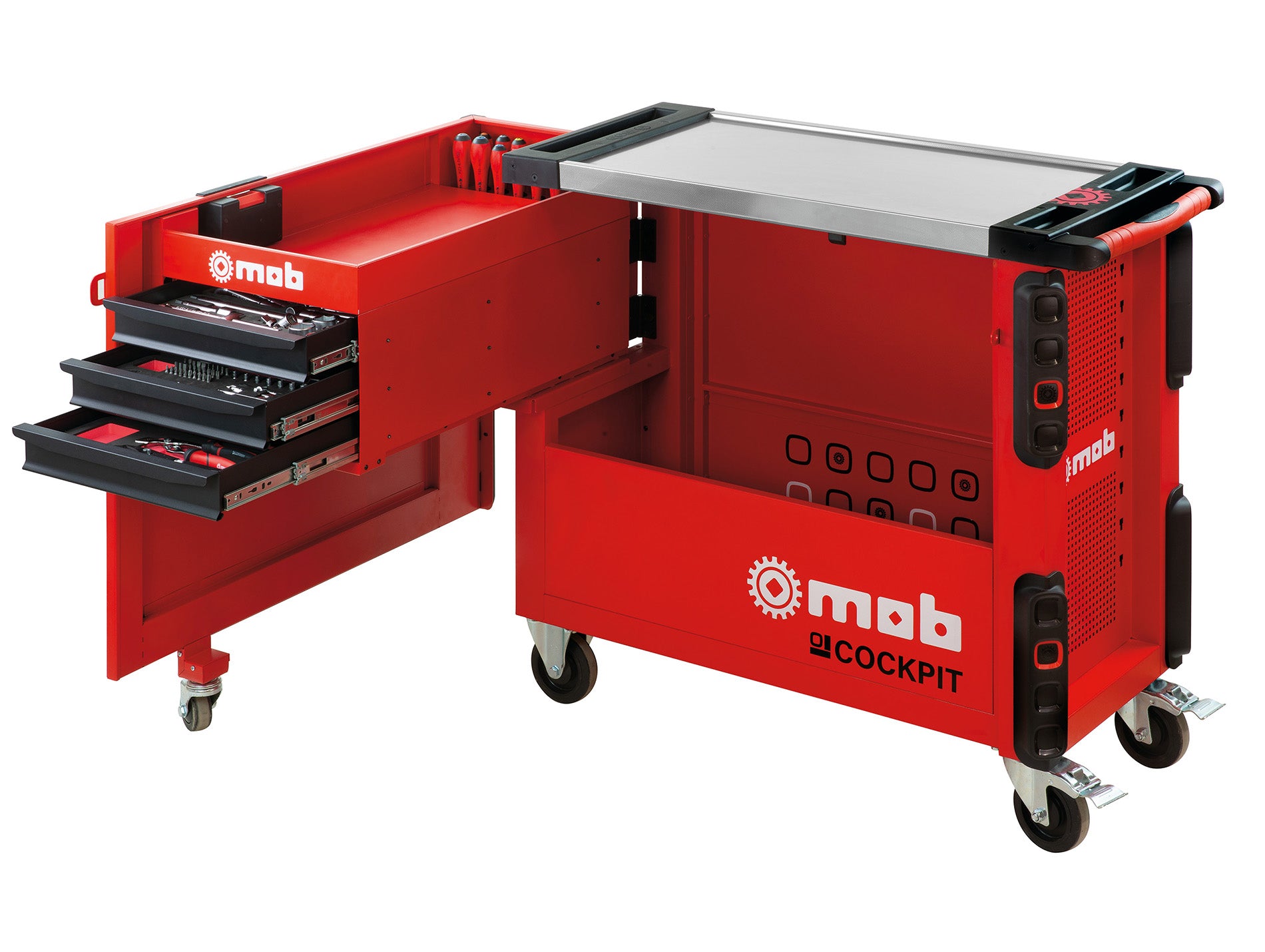 Servante cockpit MOB vide rouge