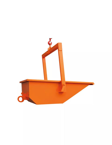 Benne à terre 500 L Eichinger – Déversement automatique avec palonnier.