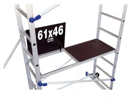 Échafaudage en aluminium FACAL CLICCLAC – Hauteur de travail 6,46 m