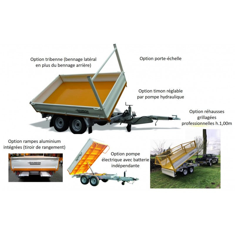 Remorque Benne Timon Hydraulique Rb35 – Remorques Gourdon